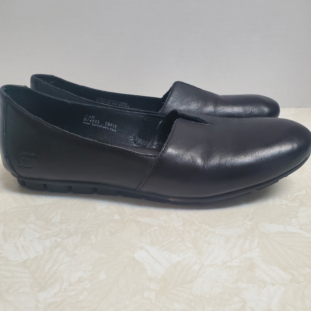 Born Black Sebra Leather Slip-On Loafers for Women - Picture 3 of 6